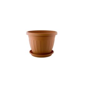 VENECIA VIRÁGCSERÉP+ALÁTÉT TERRA 14CM 1DB