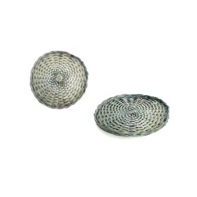 KOSÁR BAMBUSZ LAPOS SZÜRKE 208-61 D25XH2CM 1DB