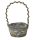 KOSÁR RATTAN FONOTT FÜLES OVÁL MASNIS 54-102-22X15XH12/37CM 1DB