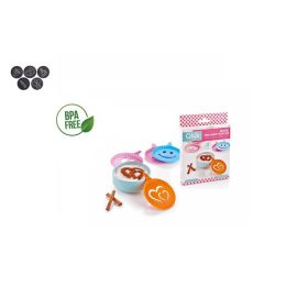 KÁVÉHAB DÍSZÍTŐ SABLON 4DB-OS L-00556 1CS