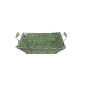 KOSÁR KENYERES TÉGLA ZÖLD 70-67 29X22XH8CM 1DB