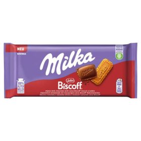 MILKA TÁBLÁS CSOKOLÁDÉ BISCOFF 90G