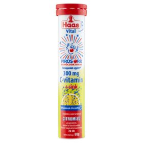 HAAS PEZSGŐTABLETTA C VITAMIN+CINK 80G