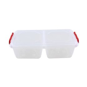 TÁROLÓDOBOZ SZÖGLETES FÜLLEL 2X500ML OSZTOTT 1DB