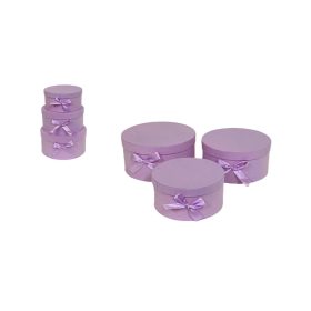   PAPÍRDOBOZ SZETT/3 AJÁNDÉK-VIRÁG 100-20/LILA D20XH10CM 1DB