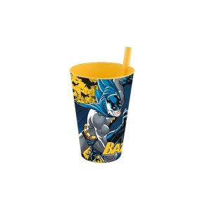 POHÁR SZÍVÓSZÁLLAL BATMAN 400ML TP512-50 1DB