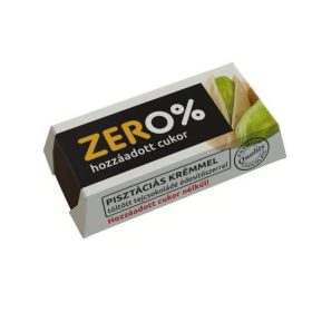 SZERENCSI ZERO TEJCSOKOLÁDÉ SZELET PISZTÁCIA 21G