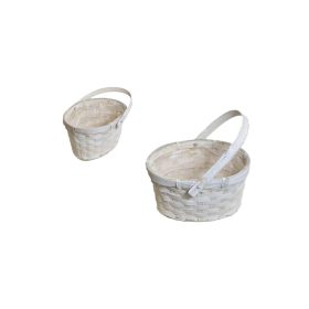   KOSÁR FONOTT FEHÉR SZÍNŰ OVÁLIS LF 66-25-A/FEHÉR 19X16XH11/21CM 1DB