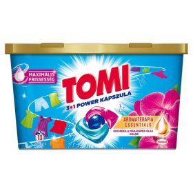   TOMI POWER CAPS MOSÓKAPSZULA AROMATERÁPIA ORCHIDEA ÉS MAKADÁMIA 13DB