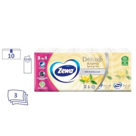 ZEWA DELUX PAPÍR ZSEBKENDŐ SPIRIT OF TEA 3R 10X10DB