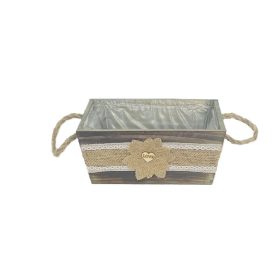   KASPÓ FA BARNA CSIPKÉS MASNIS 232-W-210/L 24,5X18,5XH10,5CM 1DB
