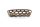 KOSÁR BAMBUSZ LYUKACSOS OVÁL BARNA 208-40 18X8XH4CM 1DB