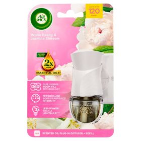   AIRWICK ELEKTROMOS LÉGFRISSÍTŐ SZETT FEHÉR BAZSARÓZSA JÁZMIN 19ML 1CS