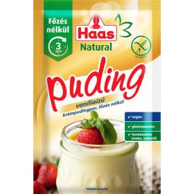 HAAS NATURAL PUDINGPOR FŐZÉS NÉLKÜL VANÍLIAÍZŰ 60G