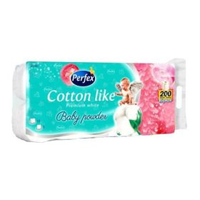 PERFEX COTTON LIKE WC PAPÍR BABY POWDER 3 RÉTEG 10TEK