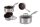 EDENBERG LÁBAS INOX ÜVEG FEDŐVEL 18CM EB-17005 1DB