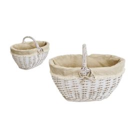 KOSÁR BEVÁSÁRLÓ FEHÉR 68-174/M 46X33XH25/33CM 1DB