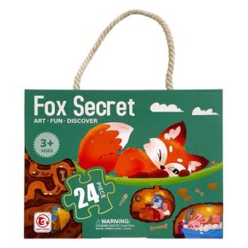 PUZZLE RÓKA/MADÁR 24DB-OS 20X15CM KR8625 1DB