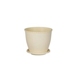 CSERÉP+ALÁTÉT RATTAN KRÉM 6L 1DB