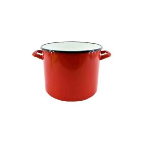 FAZÉK ZOMÁNCOZOTT PIROS 15CM 2,25L 1DB
