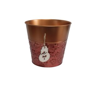   KASPÓ BÁDOG KARÁCSONYI LOGÓVAL 140-B-384/M D18X16,5HXD13CM 1DB