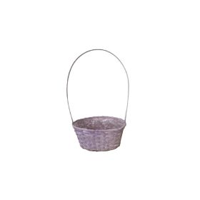   FLORENTIN BAMBUSZ OVÁL ANTIKOLT LILA 66-2-A/30X22X13/49CM 1DB