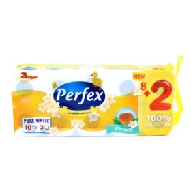 PERFEX PEACH WC PAPÍR 3 RÉTEG 10TEK