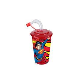 POHÁR SZÍVÓSZÁLLAL SUPERMAN 400ML TP513-51 1DB
