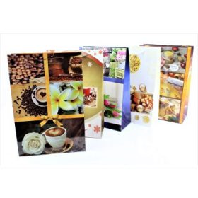 AJÁNDÉKTASAK LAKK ÓRIÁS 290X430X130MM VEGYES MINTA 1DB