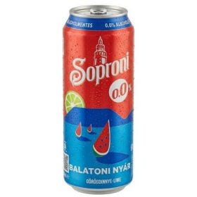   SOPRONI BALATONI NYÁR GÖRÖGDINNYE-LIME DOBOZOS 0% DRS 500ML