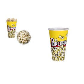 POPCORN KOSÁR MŰANYAG 12XH18CM 101001560 1DB