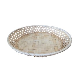 KOSÁR BAMBUSZ NATÚR OVÁL 208-14 31X25XH5CM 1DB