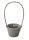 KOSÁR RATTAN FONOTT FÜLES KEREK SZÜRKE 54-107-D22XH16/51CM 1DB