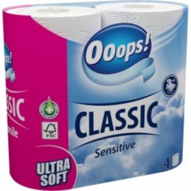 OOOPS! CLASSIC WC PAPÍR SENSITIVE 3R 4TEK