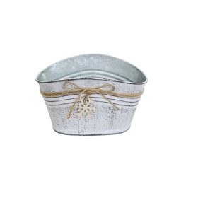   KASPÓ BÁDOG DOMBORÚ HÓPIHE FADEKORRAL 140-B-22-12 18X11XH9/11CM 1DB