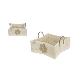   KASPÓ FA BARNA VIRÁG MASNIS 232-W-211/L 24,5X24,5XH10,5CM 1DB