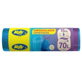 KELLY SZEMETESZSÁK HÚZÓZÁRAS 70L 15DB