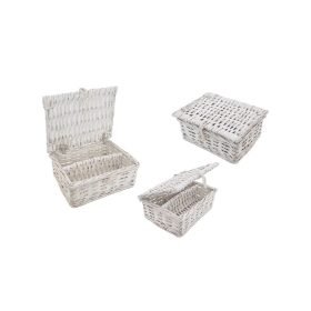 TÁROLÓ VESSZŐ FEDELES FEHÉR 90-22-D6 - 21X17XH9CM 1DB