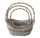KOSÁR RATTAN FONOTT FÜLES OVÁL 54-206-33X24XH11/16/37CM 3DB 1CS