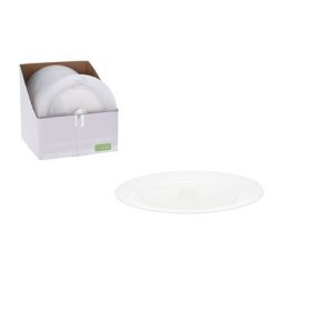 TÁNYÉR MŰANYAG ÁTTETSZŐ 23CM 4DB