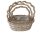 KOSÁR RATTAN FONOTT FÜLES OVÁL SZETT 54-202-31X24XH12/34CM 3DB 1CS