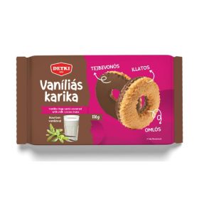 DETKI VANÍLIÁS KARIKA TEJBEVONÓVAL FÉLIG MÁRTVA 150G