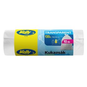 KELLY KUKAZSÁK TRANSPARENT 135L 10DB