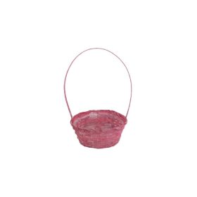   FLORENTIN BAMBUSZ OVÁL ANT.KICSI PIROS 66-22-A/PIROS 25X18XH10/40CM 8/72 1DB
