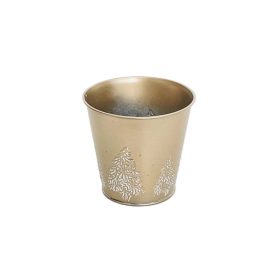 KASPÓ BÁDOG KEREK ARANY 140-B-22-21 D13/9XH12CM 1DB