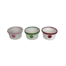 PAPÍRKASPÓ KEREK SZÍNES PEREM 9-23/MIX D15,5XH7CM 1DB
