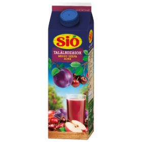 SIÓ GYÜMÖLCSITAL MEGGY SZILVA ALMA 12% 1L