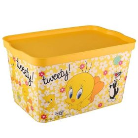 TÁROLÓ DOBOZ SZÖGLETES TWEETY 24L TP601-53 1DB