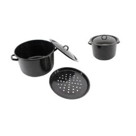 FAZÉK+FEDŐ ZOMÁNCOZOTT DUNSZT 32CM 15,5L 1DB