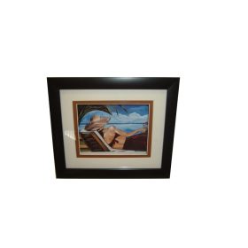 FALIKÉP NAPOZÓ HÖLGY 477-C 21X18XH2CM 4/32 1DB